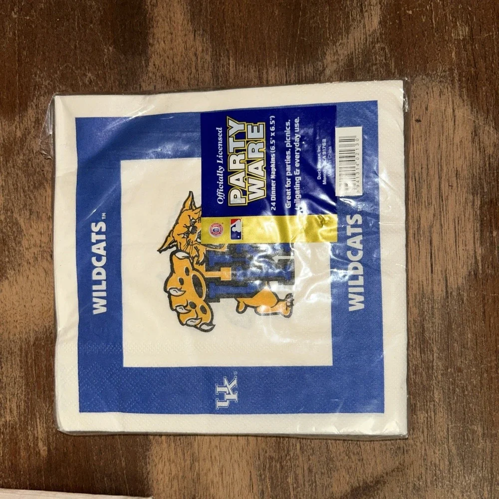 Kentucky Wildcats Napkins 5 Pack Lot NCAA UK Party Supplies Graduation‎ Tailgate